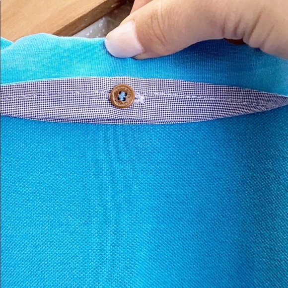 Ted Baker London Blue Men’s Button Polo Shirt - Picture 13 of 14